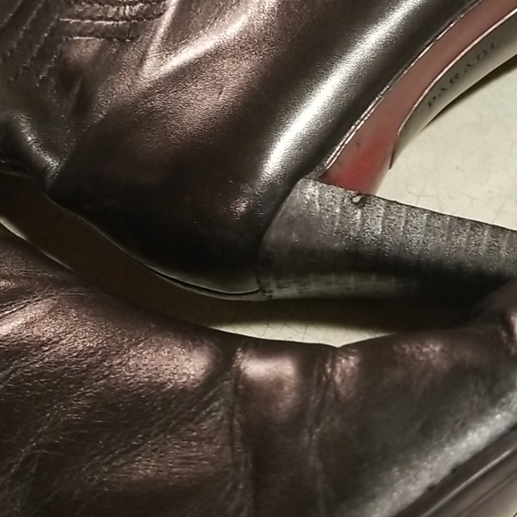 PARADE KNEE HI REAL LEATHER BOOTS.COOL STITCHING. - Picture 8 of 8